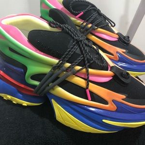 Balmain Unicorn Neoprene-Leather Men Size11